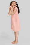 Zivame Girls Lounge Knit Poly Loungewear Dress - Coral cloud — thumbnail 2